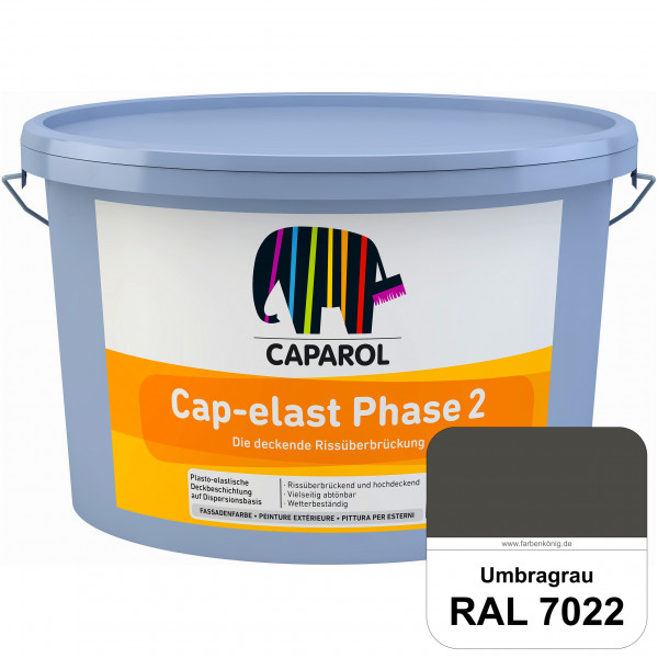Cap-elast Phase 2 (RAL 7022 Umbragrau) Sanierung gerissener Putzfassaden und Betonflächen