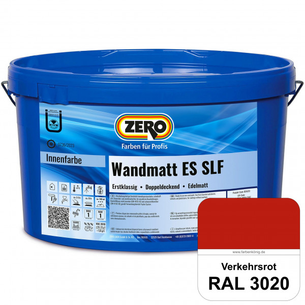Wandmatt ES SLF (RAL 3020 Verkehrsrot)