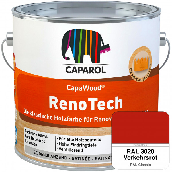 CapaWood® RenoTech (RAL 3020 Verkehrsrot) - ersetzt Capadur RenoTech