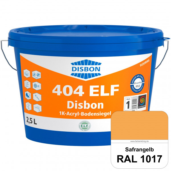 Disbon 404 ELF 1K-Acryl-Bodensiegel (RAL 1017 Safrangelb) 1K PU-verstärkte, emissions- und lösemitte