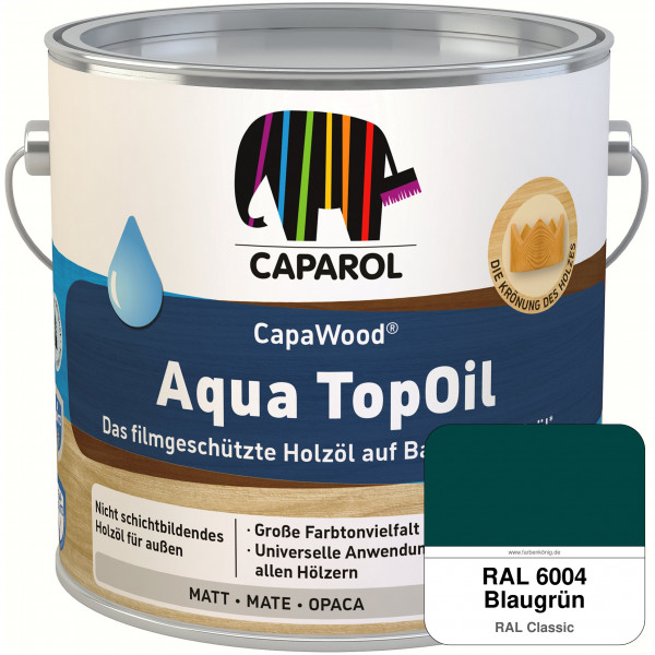 CapaWood® AquaTopOil (RAL 6004 Blaugrün)