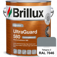 Lignodur UltraGuard 580 (Dauerschutzlasur 580) RAL 7046 Telegrau 2