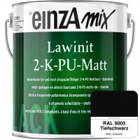 einzA Lawinit 2-K-PU Matt Stammlack (RAL 9005 Tiefschwarz)