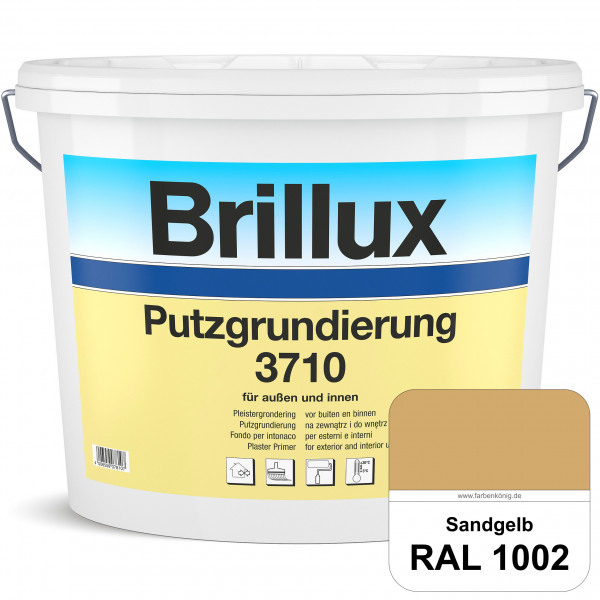 Putzgrundierung 3710 (RAL 1002 Sandgelb) Wetterbeständige & quarzhaltige Grundierfarbe auf Dispersio
