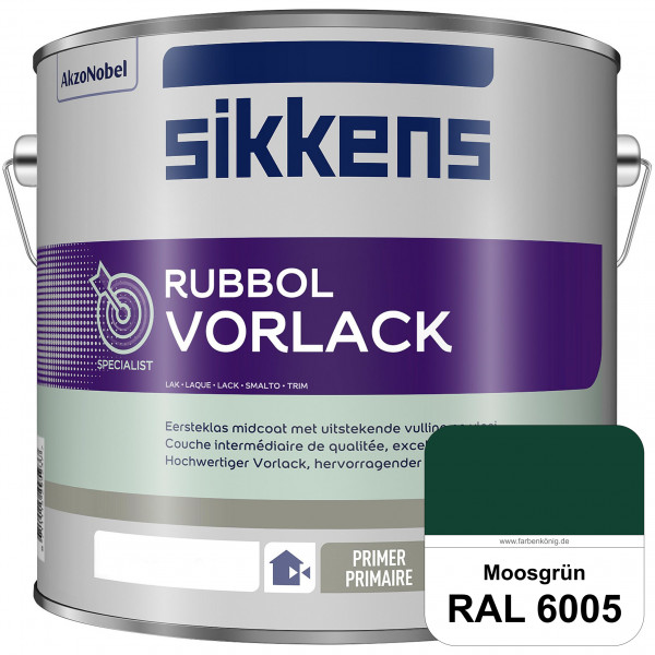 Rubbol Vorlack (RAL 6005 Moosgrün) Aromatenfreier Vorlack der Spitzenklasse (außen & innen)