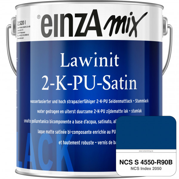 einzA Lawinit 2-K-PU Satin Stammlack (NCS S 4550-R90B)