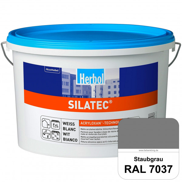 Silatec (RAL 7037 Staubgrau) Acrylatverstärkte, füllende Siliconharz-Fassadenfarbe