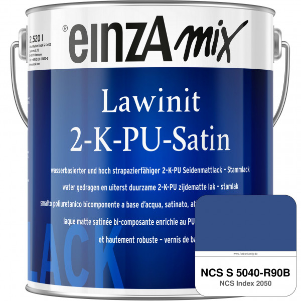 einzA Lawinit 2-K-PU Satin Stammlack (NCS S 5040-R90B)