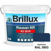 Rausan KR K2 3516 (RAL 5003 Saphirblau) Organisch gebundener Kratzputz für wetterbeständige Oberfläc