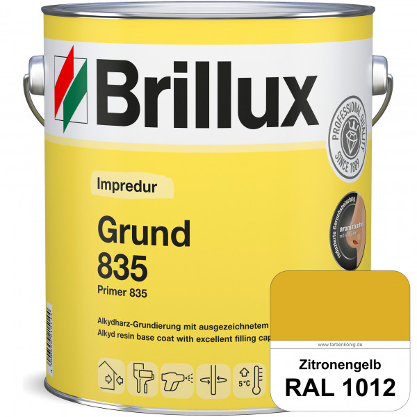 Impredur Grund 835 (RAL 1012 Zitronengelb) Grundierung für Laub- und Nadelholz wie Fenstern, Türen e