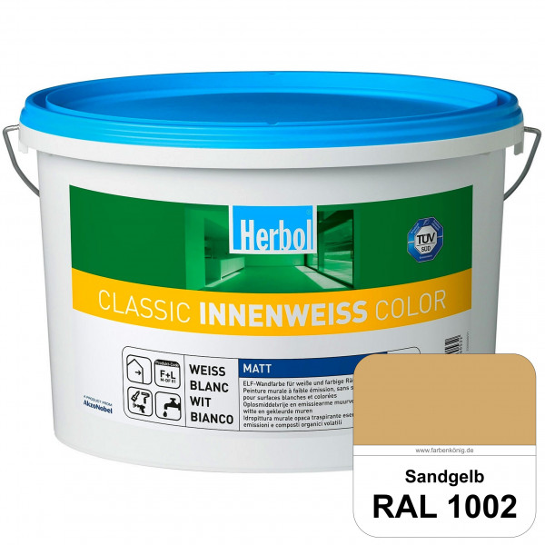 Classic Innenweiss Color (RAL 1002 Sandgelb) Hochwertige Renovierungsfarbe