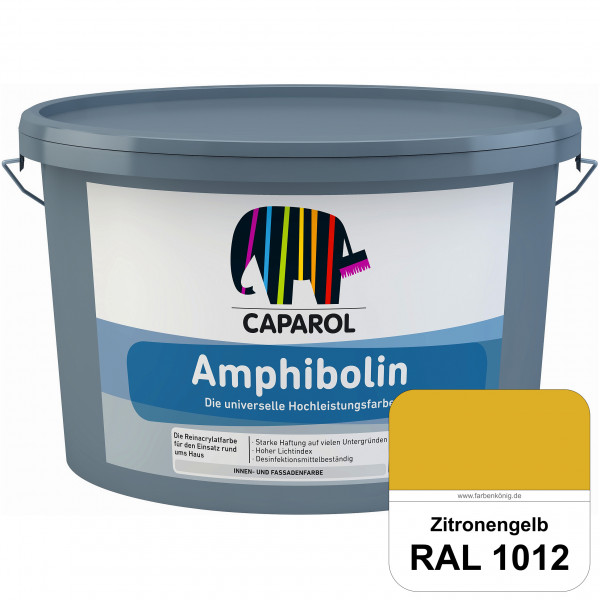 Amphibolin (RAL 1012 Zitronengelb) Universalfarbe auf Reinacrylbasis innen & außen