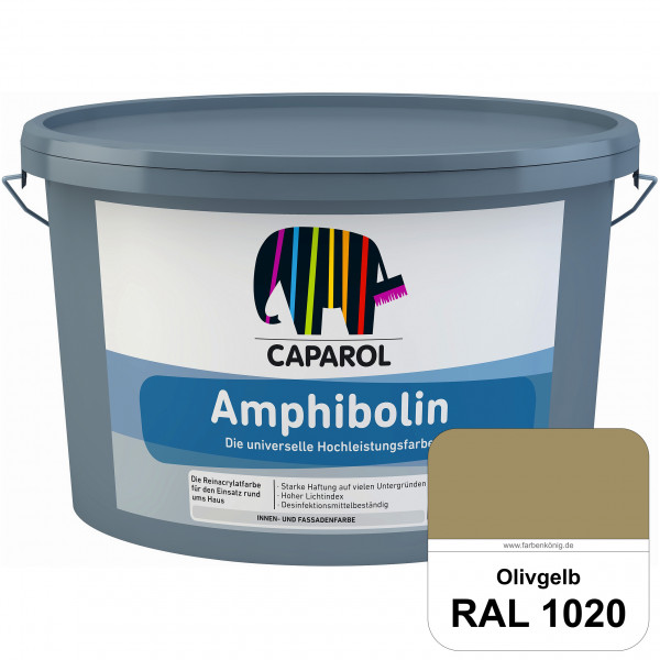 Amphibolin (RAL 1020 Olivgelb) Universalfarbe auf Reinacrylbasis innen & außen