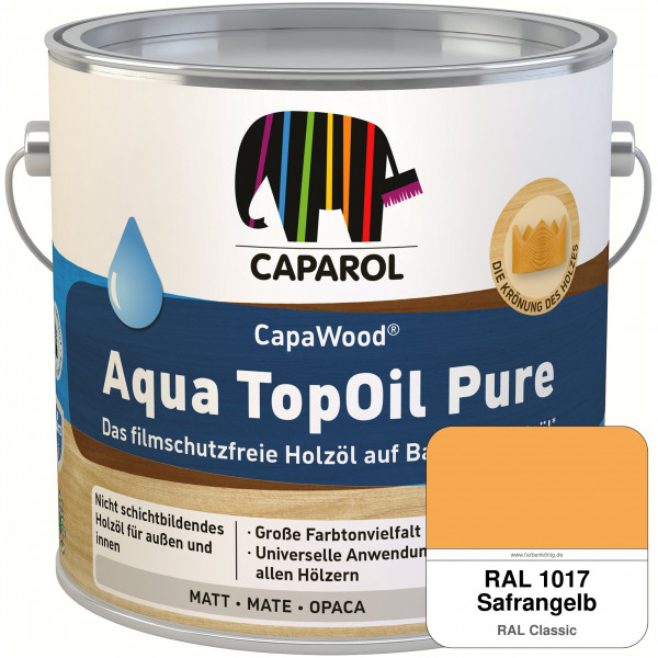 CapaWood® AquaTopOil Pure (RAL 1017 Safrangelb) - ersetzt CapaGreen Holz-Öl Aqua