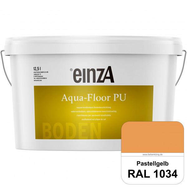 einzA Aqua-Floor PU (RAL 1034 Pastellgelb) seidenglänzender Acryl-PU-Bodenbeschichtung