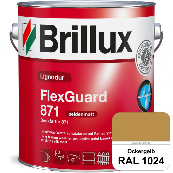 Lignodur FlexGuard 871 (Deckfarbe 871) RAL 1024 Ockergelb