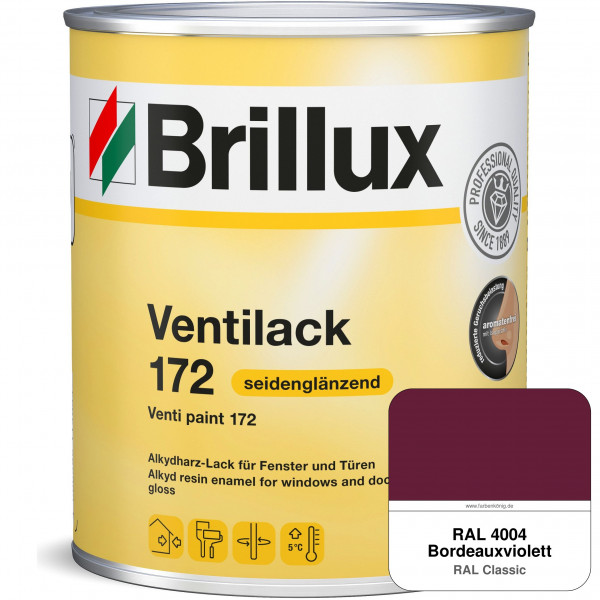 Ventilack Seidenglanz 172 (RAL 4004 Bordeauxviolett)