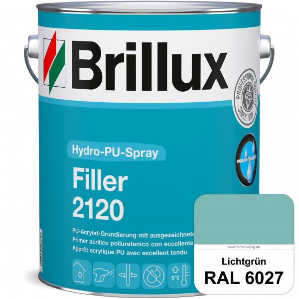 Hydro-PU-Spray Filler 2120 (RAL 6027 Lichtgrün) hochwertige Grund- & Zwischenbeschichtungen im Sprit