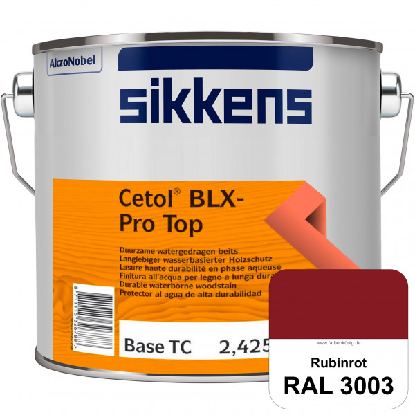 Cetol BLX-Pro Top (RAL 3003 Rubinrot) Seidenglänzende & wasserdampfdurchlässige Dickschichtlasur auß