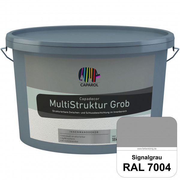 Capadecor MultiStruktur grob (RAL 7004 Signalgrau) quarzgefüllte Zwischen- und Schlußbeschichtung in
