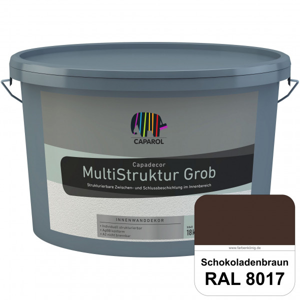 Capadecor MultiStruktur grob (RAL 8017 Schokoladenbraun) quarzgefüllte Zwischen- und Schlußbeschicht