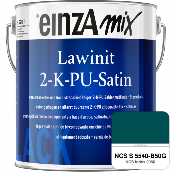 einzA Lawinit 2-K-PU Satin Stammlack (NCS S 5540-B50G)