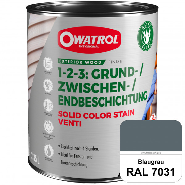 SOLID COLOR STAIN VENTI (RAL 7031 Blaugrau)