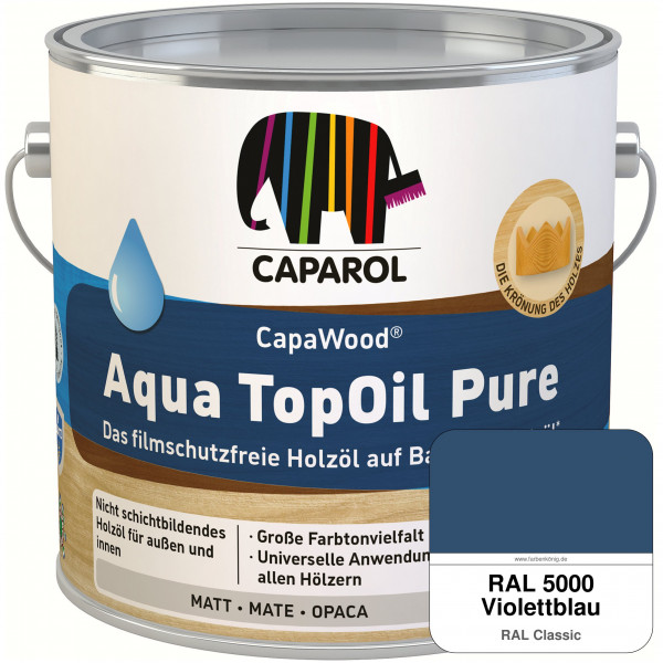 CapaWood® AquaTopOil Pure (RAL 5000 Violettblau) - ersetzt CapaGreen Holz-Öl Aqua