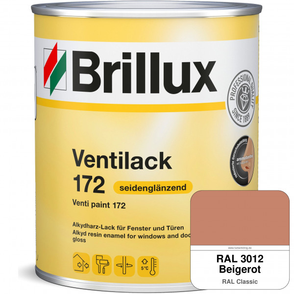 Ventilack Seidenglanz 172 (RAL 3012 Beigerot)
