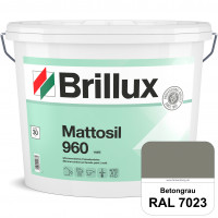 Mattosil Fassadenfarbe 960 (RAL 7023 Betongrau) wetterbeständige, matte und siliconverstärkte Disper