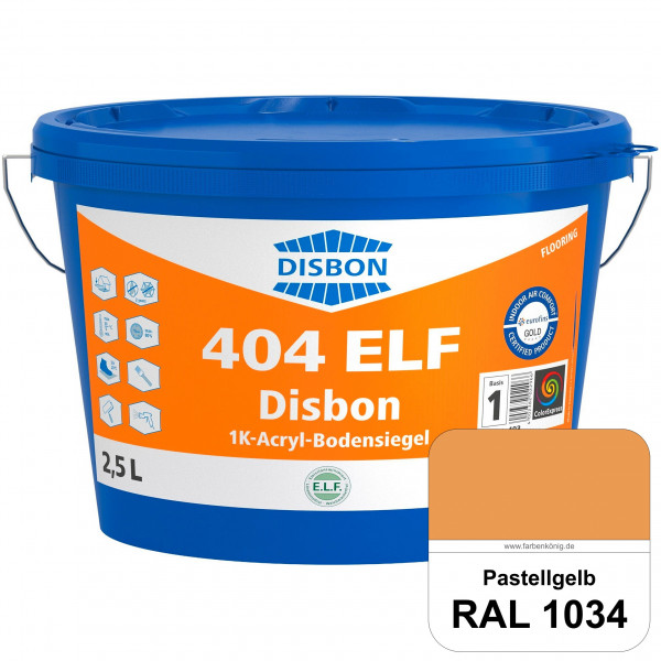 Disbon 404 ELF 1K-Acryl-Bodensiegel (RAL 1034 Pastellgelb) 1K PU-verstärkte, emissions- und lösemitt