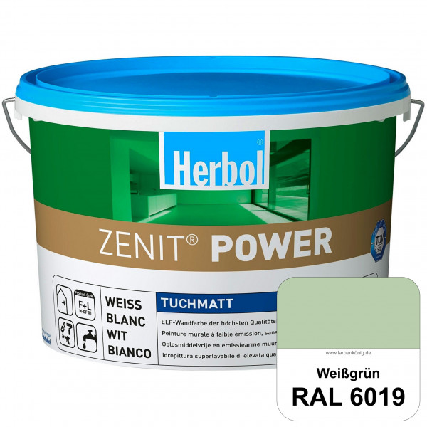 Herbol Zenit Power (RAL 6019 Weißgrün) Superdeckende ELF-Wandfarbe