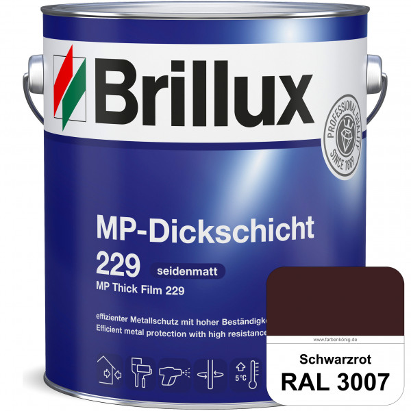 MP-Dickschicht 229 (RAL 3007 Schwarzrot) Korrosionsschutz für grundierten Eisen- & Stahl sowie für Z