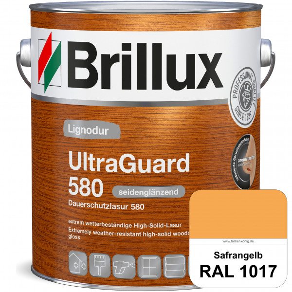 Lignodur UltraGuard 580 (Dauerschutzlasur 580) RAL 1017 Safrangelb