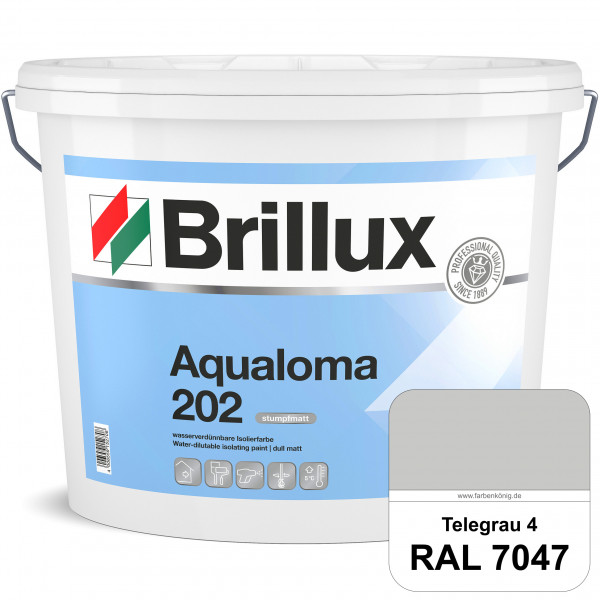 Aqualoma ELF 202 (RAL 7047 Telegrau 4) geruchsarme, wasserverdünnbare & hochdeckende Isolierfarbe