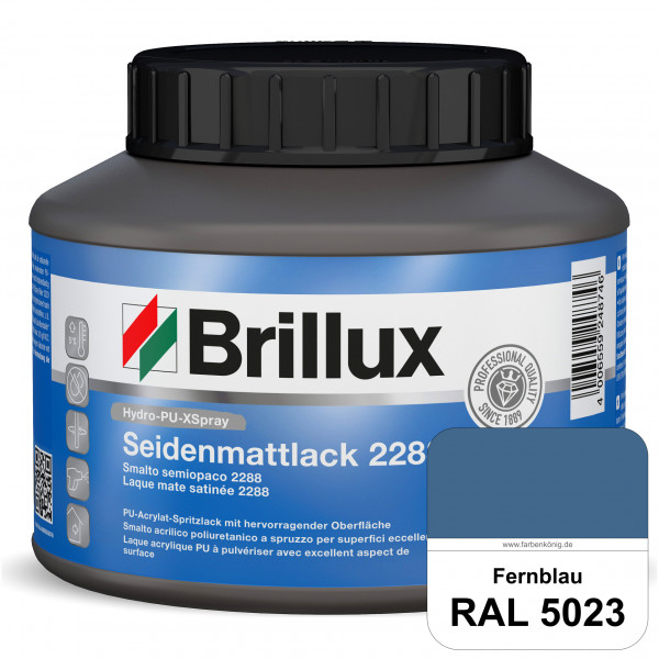 Hydro-PU-XSpray Seidenmattlack 2288 (RAL 5023 Fernblau) hochwertiger Lack speziell für das XVLP-Spri