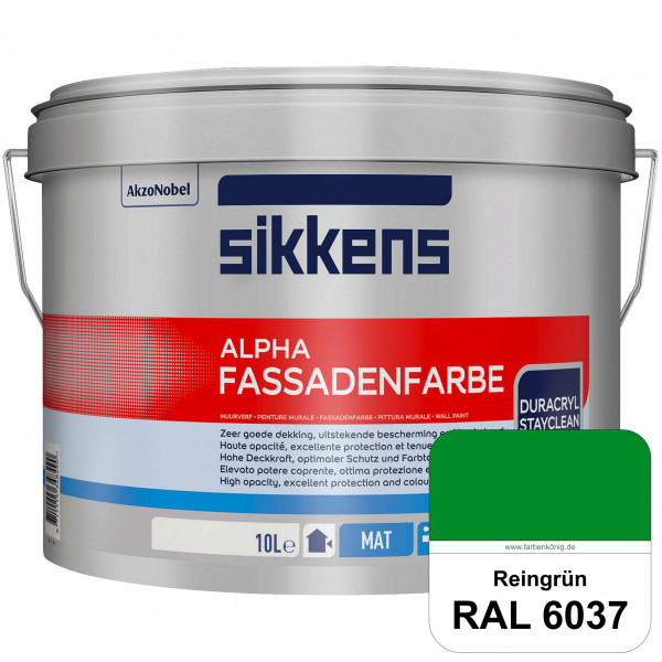 Alpha Fassadenfarbe (RAL 6037 Reingrün)