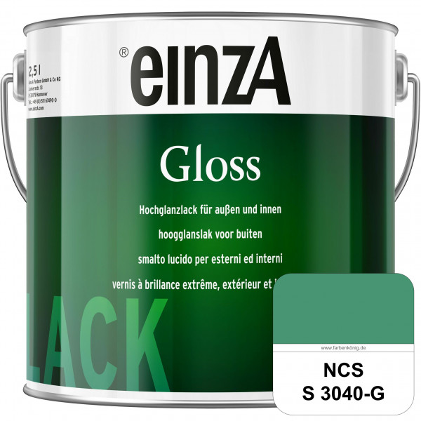 einzA Gloss (NCS S 3040-G) Hochwertiger Alkydharzlack in Premium-Qualität, hochglänzend.