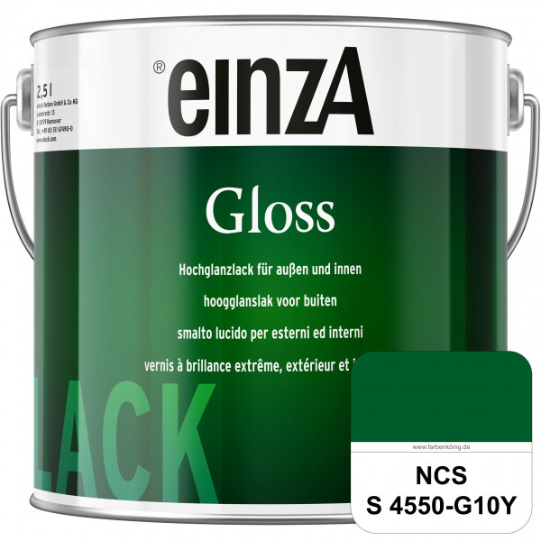 einzA Gloss (NCS S 4550-G10Y) Hochwertiger Alkydharzlack in Premium-Qualität, hochglänzend.