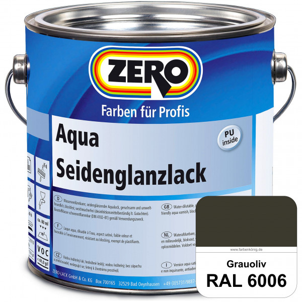 Aqua Seidenglanzlack (RAL 6006 Grauoliv)