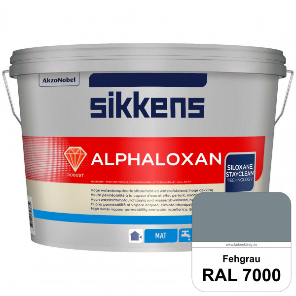 Alphaloxan (RAL 7000 Fehgrau) Professionelle Siliconharz-Fassadenfarbe (außen)