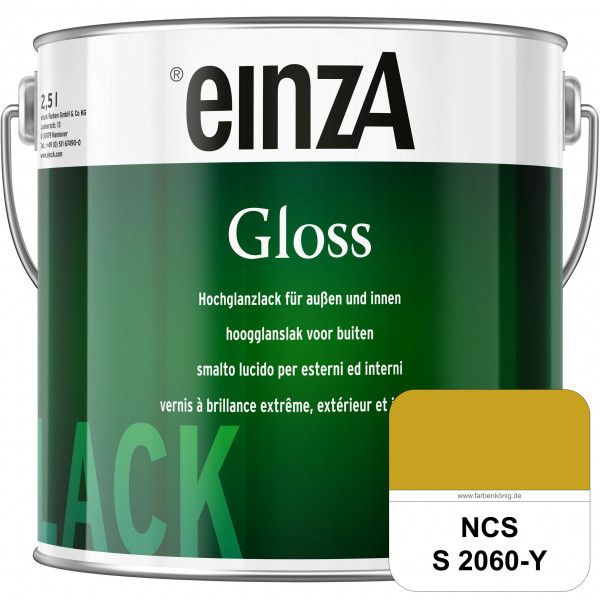 einzA Gloss (NCS S 2060-Y) Hochwertiger Alkydharzlack in Premium-Qualität, hochglänzend.