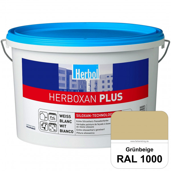 Herboxan Plus (RAL 1000 Grünbeige) Siliconharz-Fassadenfarbe für längere saubere Fassaden