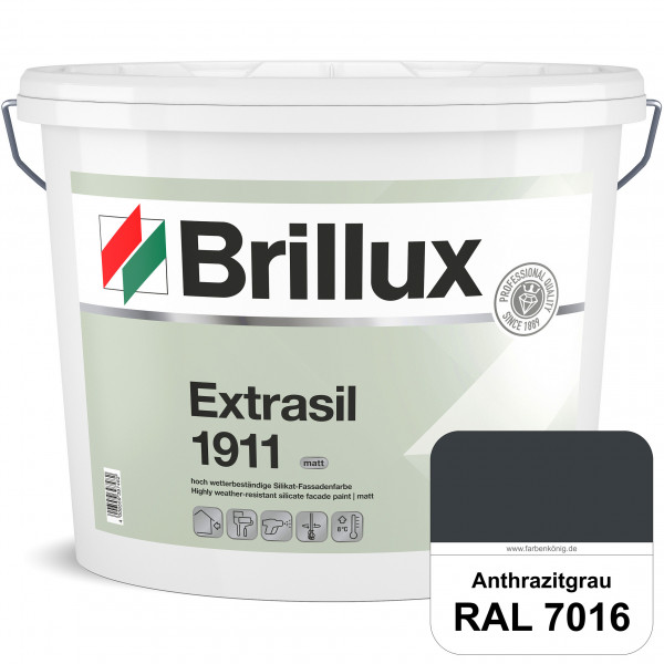 Extrasil 1911 TSR-Formel (RAL 7016 Anthrazitgrau) Fassaden- und Egalisierungsfarbe auf Silikatbasis