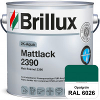 2K-Aqua Mattlack 2390 (RAL 6026 Opalgrün) mechanisch und chemisch hoch belastbar für außen & innen