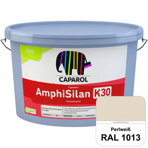Capatect AmphiSilan Fassadenputz K30 (RAL 1013 Perlweiß) Spezielle Innenfarbe für die rationelle Bes