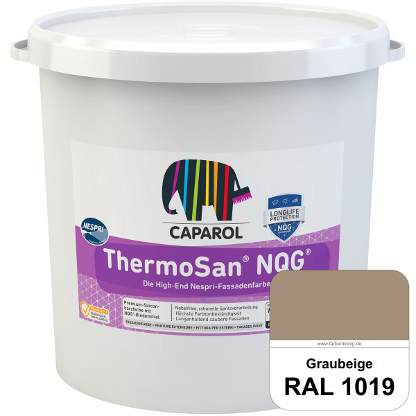 ThermoSan® NQG® Nespri (RAL 1019 Graubeige) Siliconharz-Bindemittelkombination mit integrierter Nano
