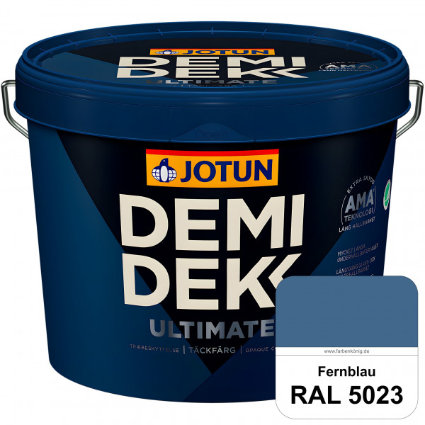 DEMIDEKK ULTIMATE Täckfärg - Deckende Holzfarbe (RAL 5023 Fernblau)