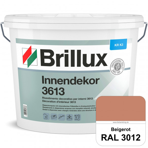 Innendekor ELF KR-K3 3613 (RAL 3012 Beigerot) Kratzputz nach zur Erzielung dekorativer und strapazie