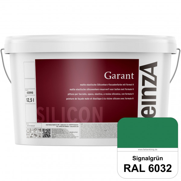 einzA Garant (RAL 6032 Signalgrün) elastische Siliconharz-Fassadenfarbe